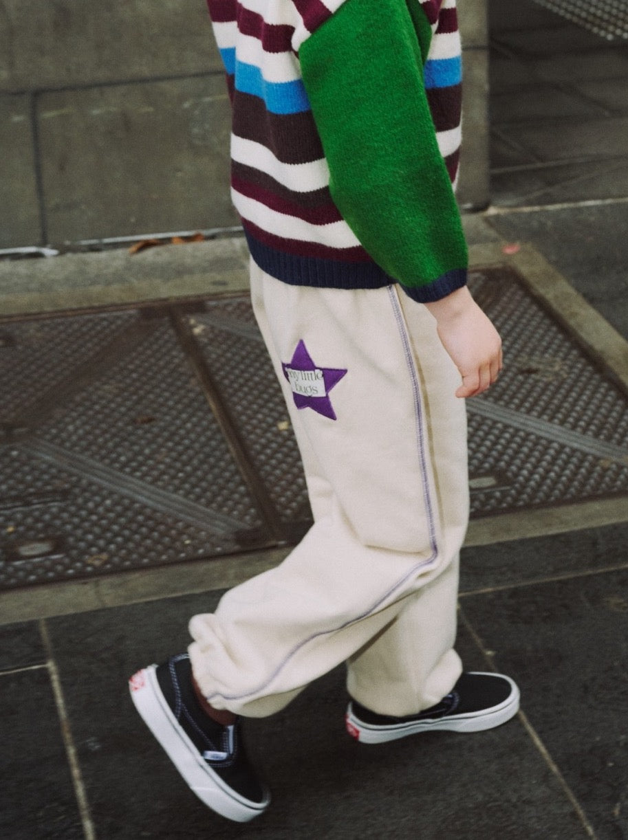 COLOR STITCH SWEAT PANTS