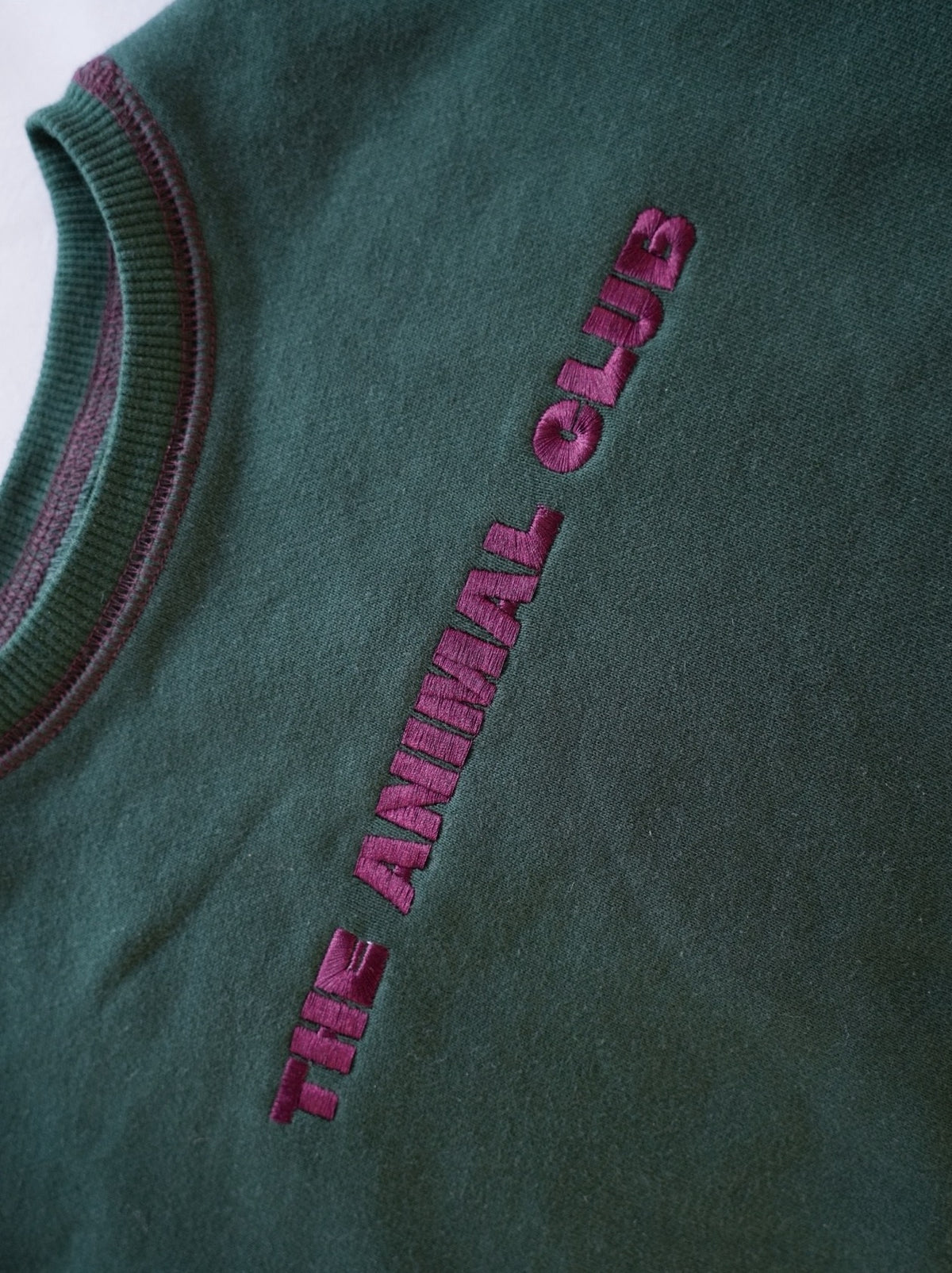 COLOR STITCH SWEAT TOP