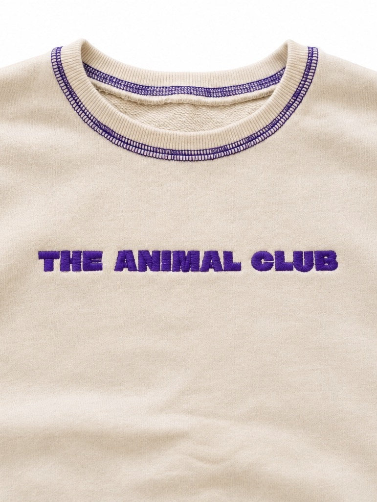 COLOR STITCH SWEAT TOP